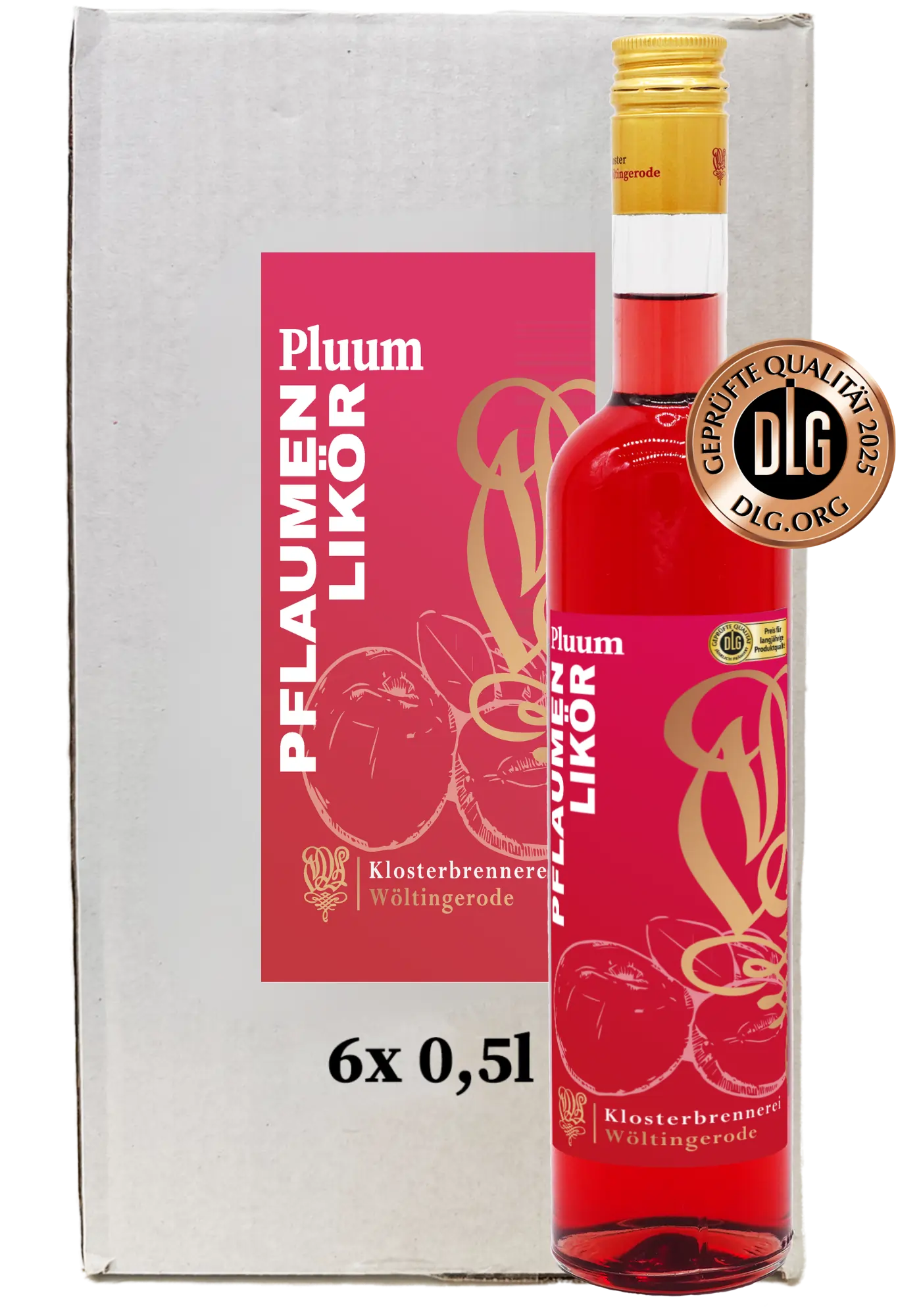 Pluum Pflaumenlikör 6er Karton 0,5l
