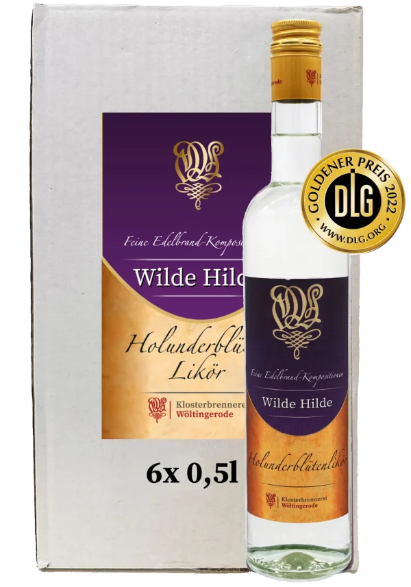 Wilde Hilde – Holunderblütenlikör 6er Karton 0,5l