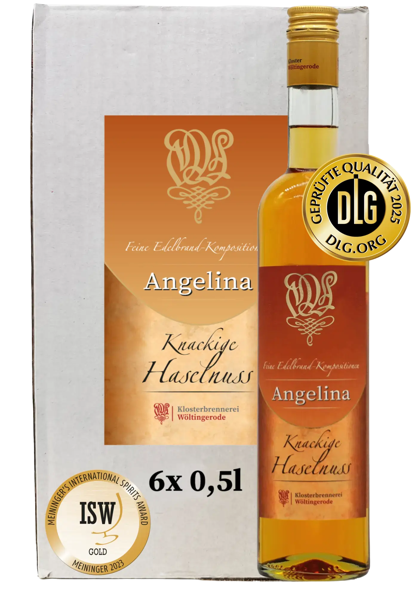 Angelina – Knackige Haselnuss 6er Karton 0,5l