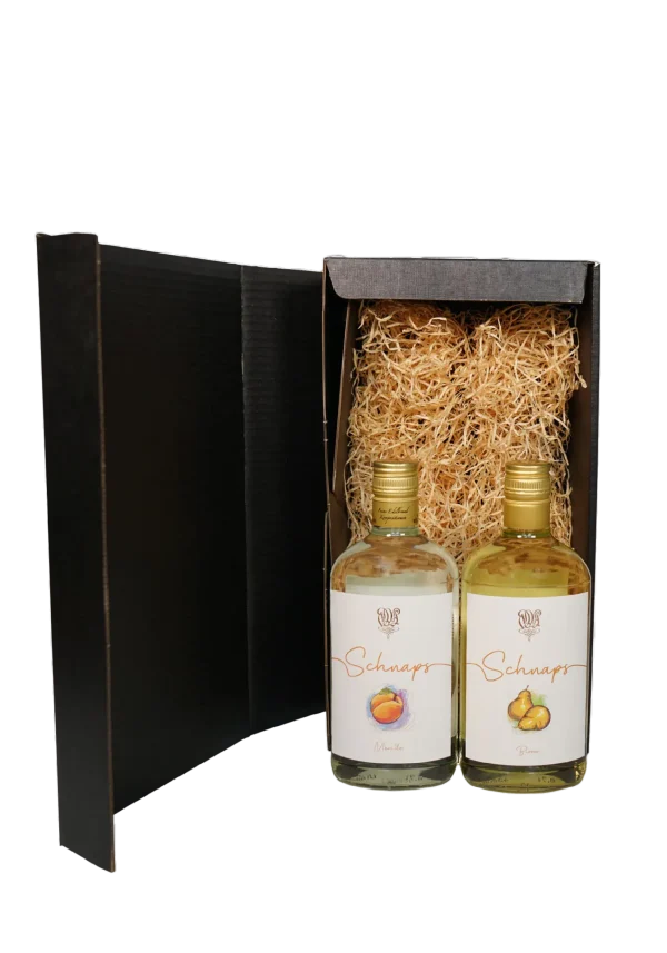 Geschenkbox Schnaps Birne & Marille