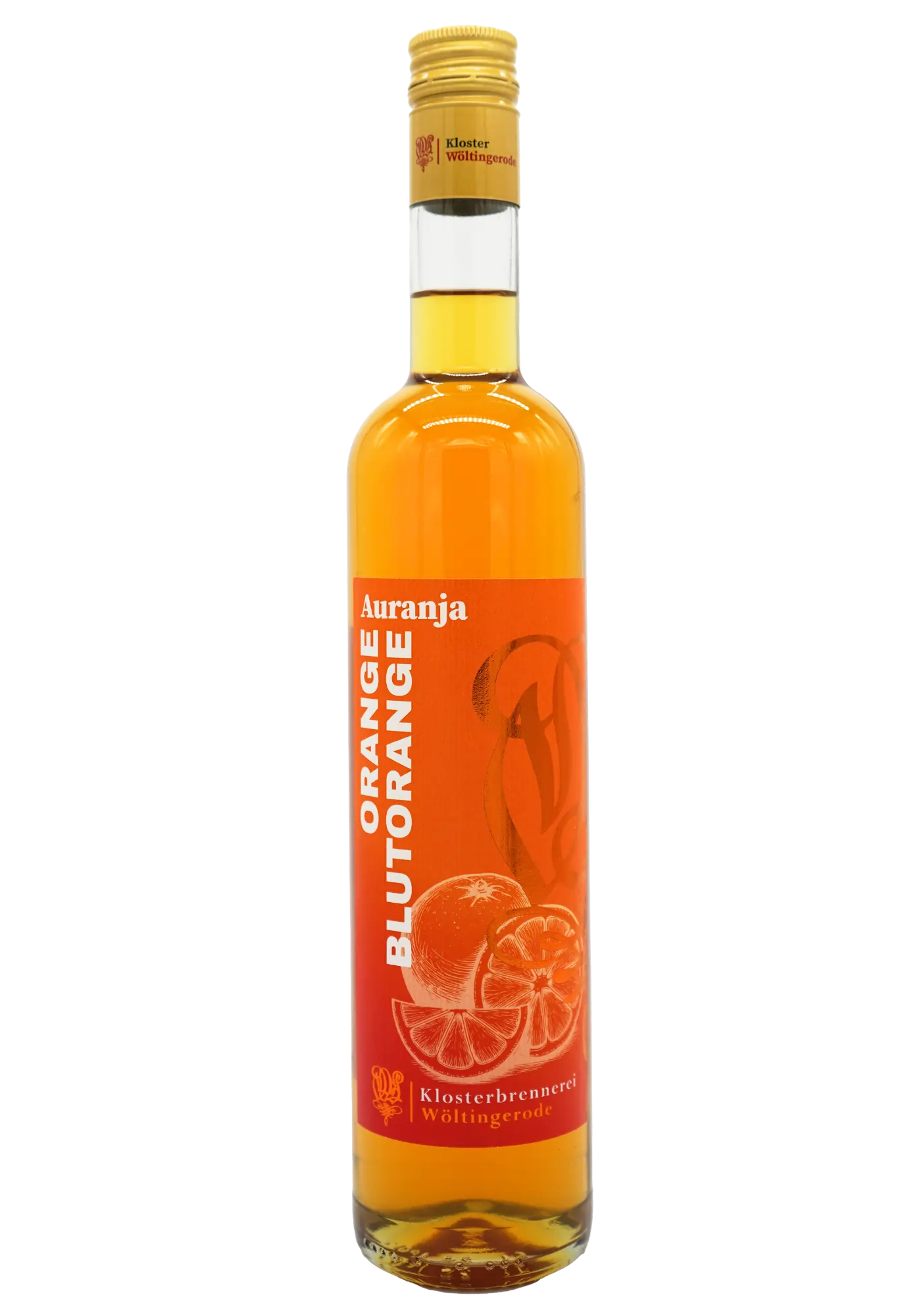 Auranja Orange-Blutorange Likör von der Klosterbrennerei Wöltingerode 0,5l