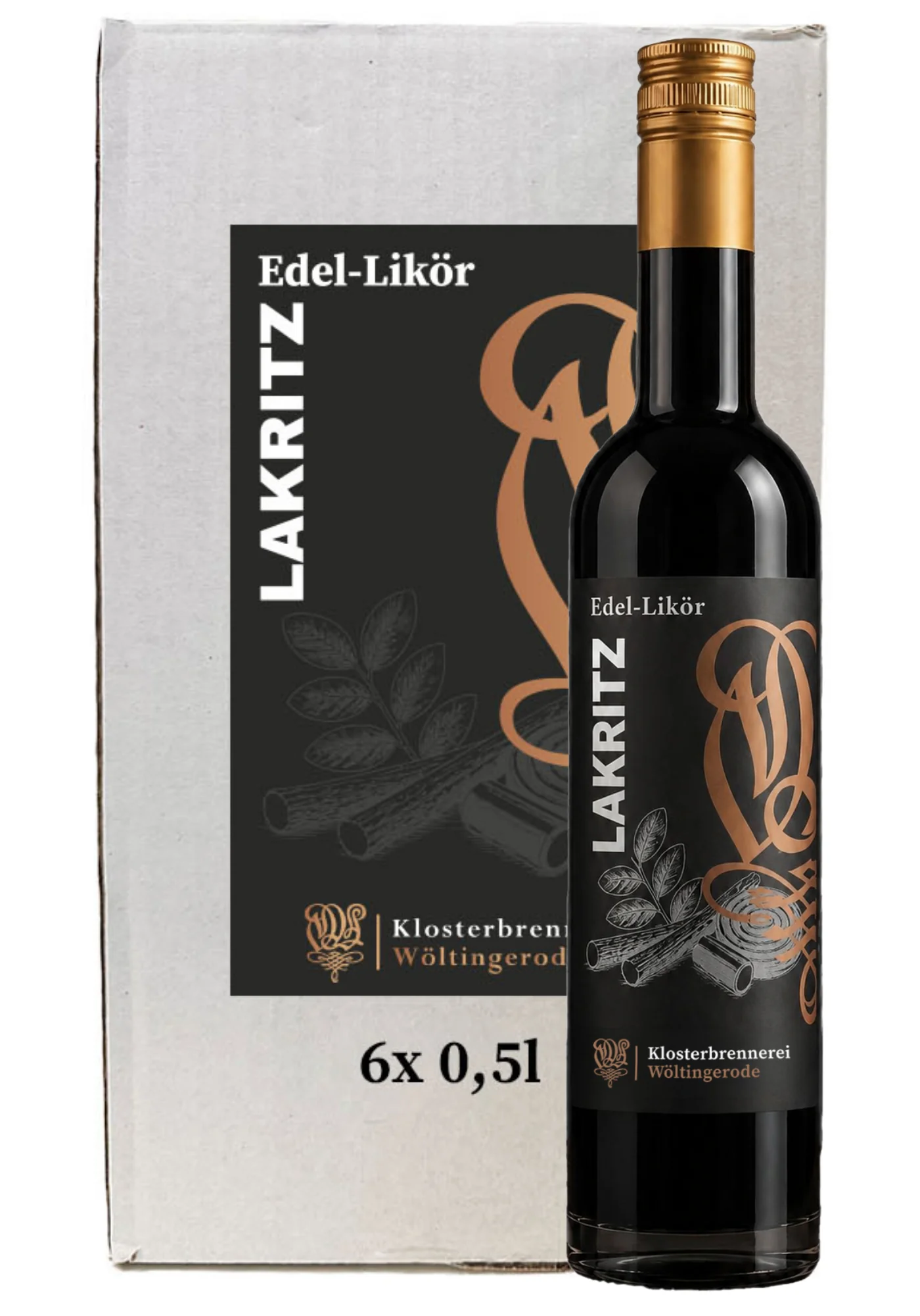 Edel-Likör Lakritze 6er Karton 0,5l